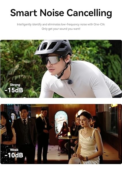 Lark M2S Combo (Kamera Rx + Usb-C Rx+ Lightning Kablosu) Kablosuz Lavalier Mikrofon, Iphone/kamera/android/pc Için, Titanyum Klips, Gürültü Azaltma, 30 Saat Kullanım, Vlog, Röportaj indirimleri