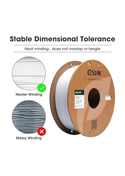 Pla Filament 1.75MM, Pla Basic Yüksek Hızlı 3D Yazıcı Filamenti Boyutsal Doğruluk +/- 0.03MM, 1kg Makara (2.2 Lbs) Yüksek Hızlı Yazıcılar Için Süper Hızlı Pla Filament, Soğuk Beyaz fiyatları