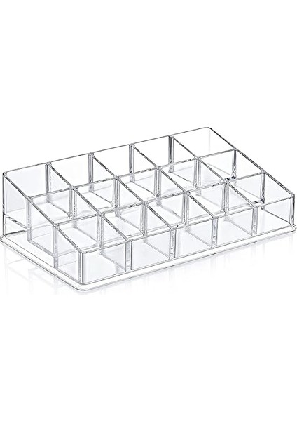 15 Gözlü Akrilik Ojelik ve Makyaj Organizeri - 15 Gözlü Akrilik Rujluk ve Makyaj Organizeri fiyatları