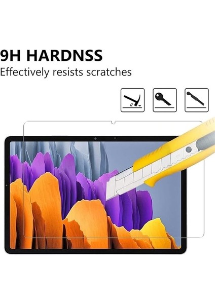 Case Wifi SM-T733 Temperli 9h Nano Kırılmaz Cam Samsung Galaxy Tab S7 Fe ile Uyumlu modelleri