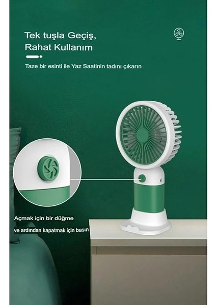 Fan Masaüstü Taşınabilir Telefon Stantlı Vantilatör 2 Özellik Bir Arada Taşınabilir Masaüstü Vantilatör Yüksek Hızlı Asorti Renk 1 Adet indirimleri