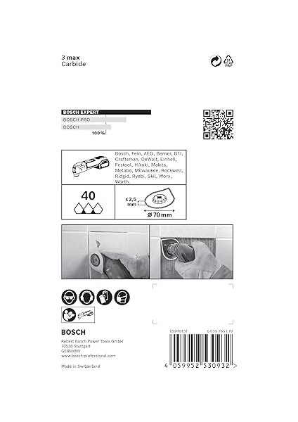 Professional 1x Expert 3 Max Avz 70 Rt4 Derzleme Tabanları (Harç, Harç, Ø 70 Mm, Aksesuar Çok Fonksiyonlu Makine) fırsatları