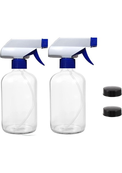 Boş Fısfıs Sprey Plastik Şişe 500 ml 2 Adet Şişe ve 2 Adet Kapak [kimyasala Dayanıklı]