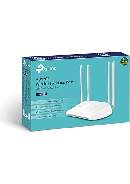 TL-WA1201, AC1200 Mbps Kablosuz Access Point, Pasif Poe'yi Destekler, Erişim Noktasını, Menzil Genişleticiyi, Çoklu Ssıd'yi Destekler, Artırılmış Kapsama Alanı modelleri