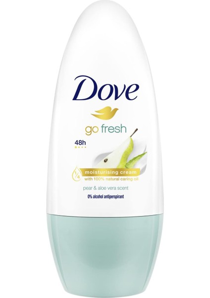 Go Fresh Antiperspirant Kadın Roll On Deodorant Armut ve Aloe Vera Kokusu 50 ml