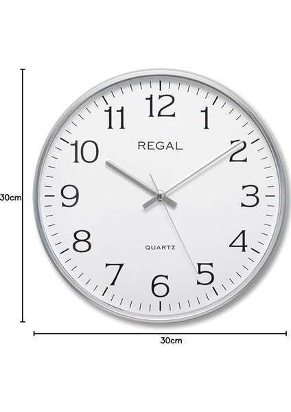 0250 Sw Ince Silver Gümüş Çerçeve Slim Sessiz Akar Ev Ofis Tipi Klasik Duvar Saati 30 cm fiyatları