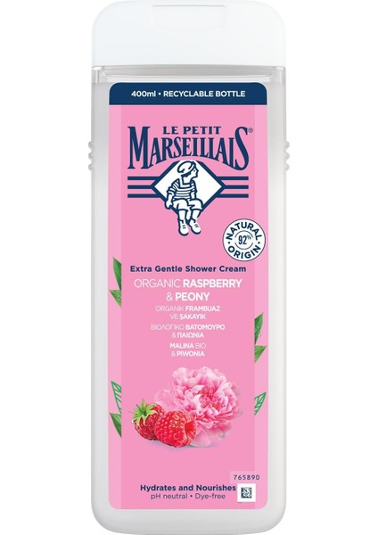Petit Marseillais Frambuaz ve Şakayık Duş Jeli 400 ml