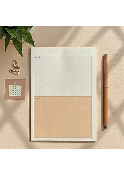 Tanıtım 3’lü Masaüstü Planlayıcı Seti – Bugün & Yarın & Haftalık Plan | Noktalı Sayfa | Koparılabilir Blok | 3 x 80 Yaprak | 90 gr Ivory Kağıt fırsatları