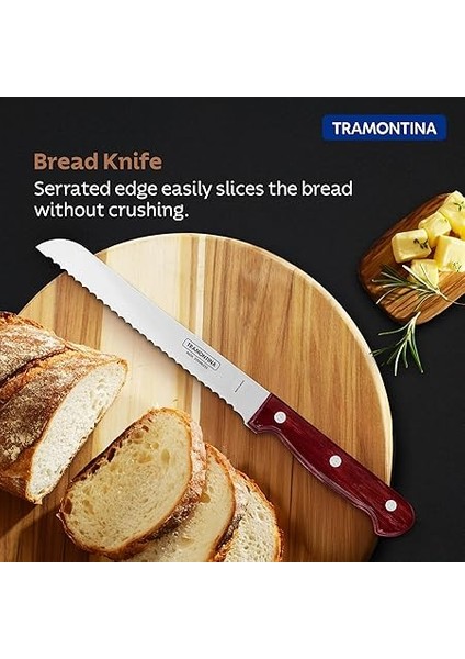 Polywood Saplı Tırtıklı Ekmek Bıçağı (30CM) fiyatları