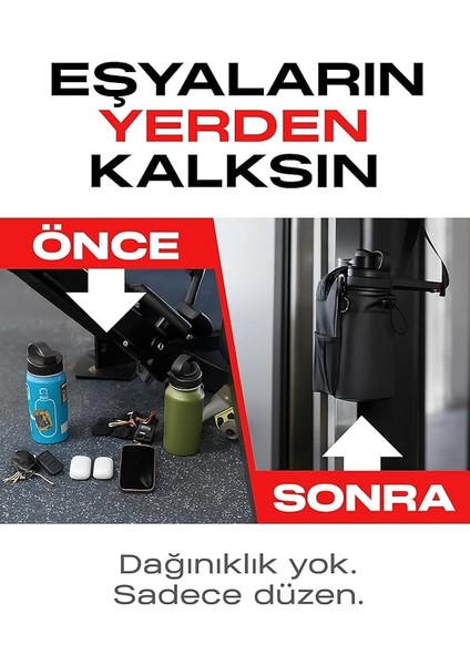 – Mıknatıslı Spor Çantası | Su Geçirmez Kumaş + Kilitlenebilir Fermuar + Pratik Taşıma fırsatları