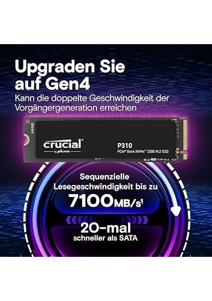 P310 1tb Pcıe Gen4 Nvme M.2 SSD CT1000P310SSD8 (7100-6000 Mbs) fiyatları