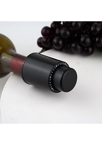 Vakumlu Şarap Tıpası | Şarap Şişesi Hava Geçirmez Koruyucu | Paslanmaz Çelik Şarap Saklama Tıpası | Ev ve Hediyelik Için Uygun fırsatları