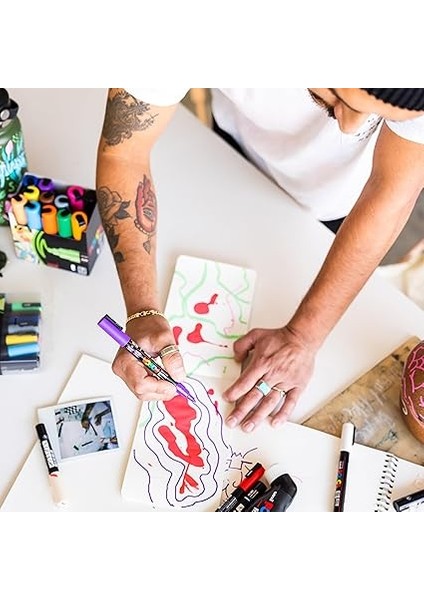 Posca Marker (Ekstra Ince Yuvarlak Uçlu) PX167809000 fırsatları