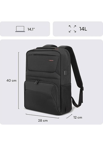 Business x MCC-804 14.1 Inç Laptop Sırt Çantası, Mackbook Sırt Çantası, USB Şarj Portlu Bilgisayar ve Notebook Çantası, Kadın Erkek Bilgisayar Iş Çantası, Üniversite Okul Çantası, Siyah fiyatları