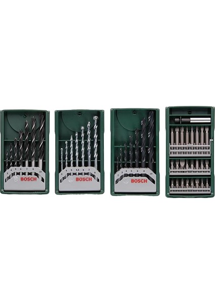 Professional Accessories X-Line Mini 3+1 Set Ahşap Taş Metal Matkap Ucu 2607017071