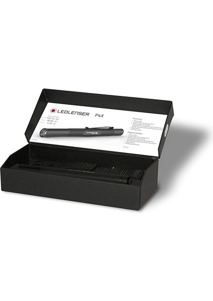 P4X Fener, 20 Lümen, 80 M Aydınlatma Kapasitesi, 1.5 V, Led, 14 x 1.5 x 1.5 Cm, Siyah fiyatları