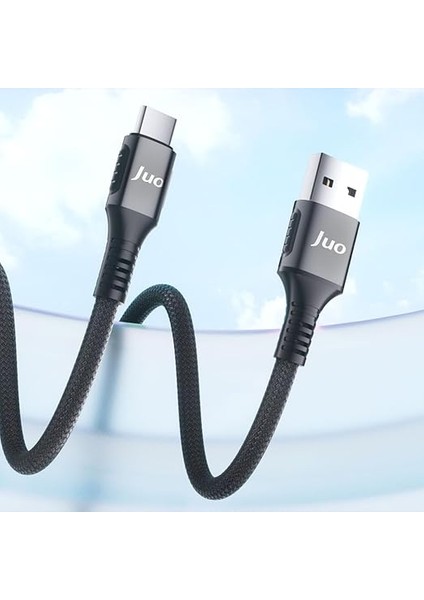 66W Usb-A To Type-C Örgülü Hızlı Şarj ve Data Kablosu 1 Metre fiyatları