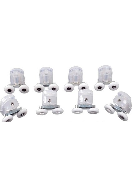 Özel Üretim Duşakabin Tekerleği Şeffaf 8li Set Duşkabin Tekerlek Takımı