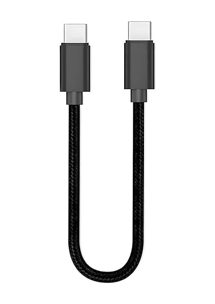 20CM Type-C To Type-C Kablo 60W 20V 3A Şarj Kablo USB C Örgü Quick Pd Şarj Kablosu Tip C To Tip C FT-UCA100S