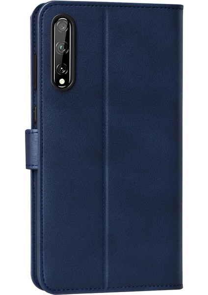 Huawei P Smart S Kılıf Trend S Plus Kapaklı Kılıf - Lacivert