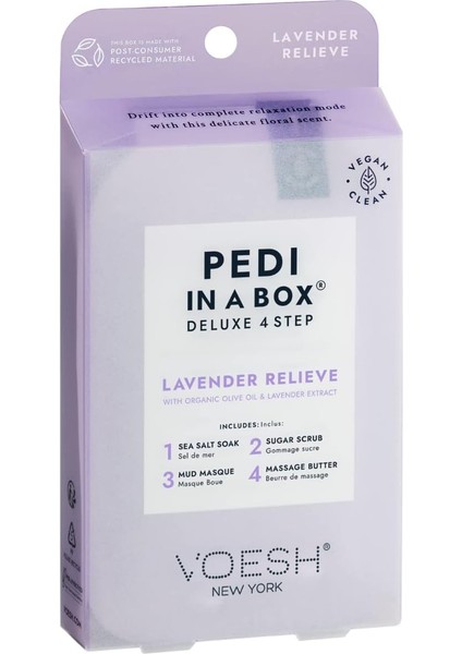 Pedi In A Box Deluxe 4 Adımlı Pedikür Seti Lavanta