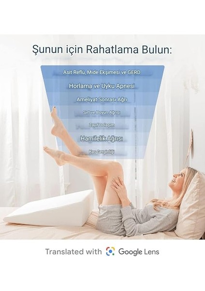 Köpük ve Ultra Rahat Üst Yüzeyli Uyku Için Yatak Kama Yastığı - Uyku Apnesi, Asit Reflü Rahatlatma, ve Ameliyat Sonrası Için Kama Yastık - Sırt Ağrısı Rahatlatma Için Köpük Kama Yastık fiyatları