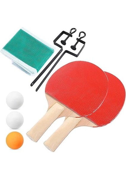 Masa Tenisi Raketi Seti 7 Parça Tenis Topu Fileli Set 7 Parça Başlangıç Seti modelleri