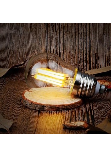Geldi 6 Watt Mini Top Ampul LED Filament G45 Şeffaf Cam Rustik Ampul E27 Duy 3000K Gün Işığı 10 Adet fiyatları