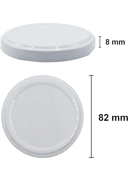 1000 ml Konserve Kavanoz Metal Kapaklı Şeffaf Cam 1000 cc Paşabahçe 6 Adet (Beyaz Kapak) modelleri