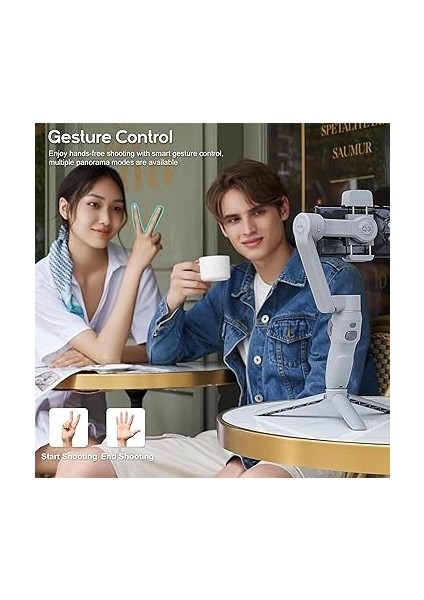 Zhi Yun Smooth Q3 Combo [official] Gimbal Akıllı Telefon Stabilizatörü, 3 Eksenli Cep Telefonu Gimbal, Dokunmatik Düğme Tipi, iPhone ve Android, Vlogging, Youtube, Tiktok Için Akıllı Telefon Gimbal fırsatları