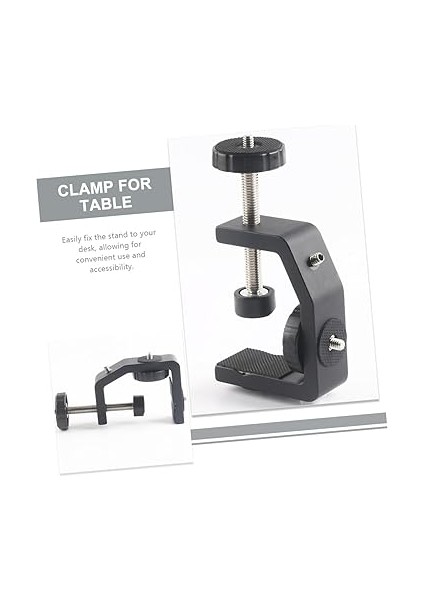 Mikrofon Standı Için Masa Klipsi Dayanıklı Alüminyum Taban ile Güçlü Sabitleme Şık Tasarım Kolay Kurulum ve Kullanım Için Masa Aksesuarı indirimleri