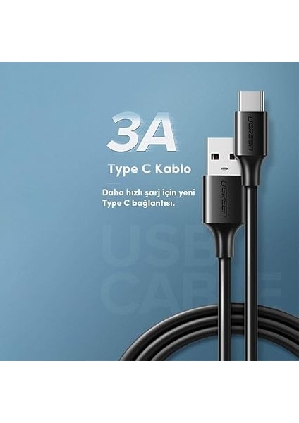 2.0 A Usb-A & Usb-C & Şarj ve Data Kablosu, 50 Santimetre, Siyah, 60115 modelleri