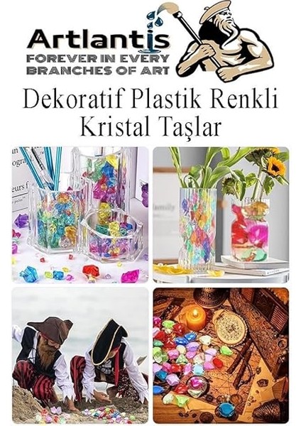 Dekoratif Plastik Renkli Kristal Taşlar 45 Li 1 Paket Oyuncak Elmas Taşlar Oyuncak Değerli Taşlar indirimleri