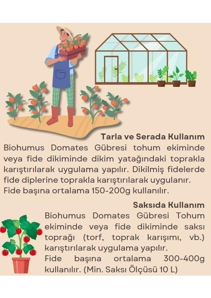 Domates Için, Organik Gübre, Organik Sertifikalı, Kök Geliştirici, Toprak Düzenleyici, Bitki Besleyici 5 Litre (1) fiyatları