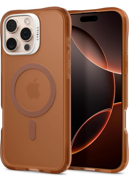 Ciel By Cyrıll iPhone 16 Pro Max Magsafe Kılıf Ultrasheer Mag Sararma Karşıtı Hava Kanalı Teknolojisi™ Askeri Sınıf Koruma Espresso Mat Kapak - ACS08246