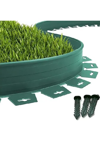 Garden Çim Ayırıcı 15 M Yeşil Çim Sınırlayıcı Taş Toprak Ayıracı Çim Ayracı Çim Ayırıcı Bariyeri