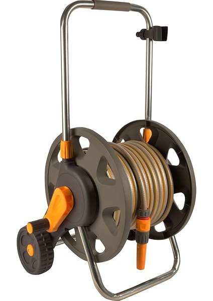 2434H 30 M Hortumlu 60 M Kapasiteli Tekerlekli Hortum Toplama Sarma Araba Seti