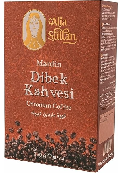 Sultan Mardin Dibek Kahvesi 250 G Paket - Otantik ve Geleneksel Zengin Lezzet - Menengiç, Türk Kahvesi ve Kakule Olmak Üzere Farklı Bileşen Içerikli modelleri