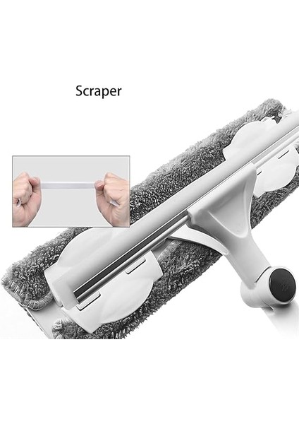 Döner Başlıklıteleskopik Camsil, Çekçek, Cam Silme Aparatı, Mop Gri (NKS131) indirimleri