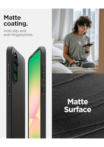 Galaxy A56 Kılıf Liquid Air Matte Black - ACS09291 indirimleri