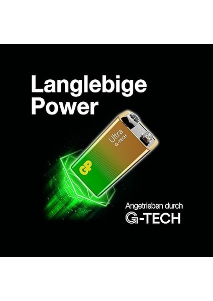 Batteries G-Tech Ultra Alkalin 9V - 6LR61 Boy 9V Pil Tekli Kart modelleri