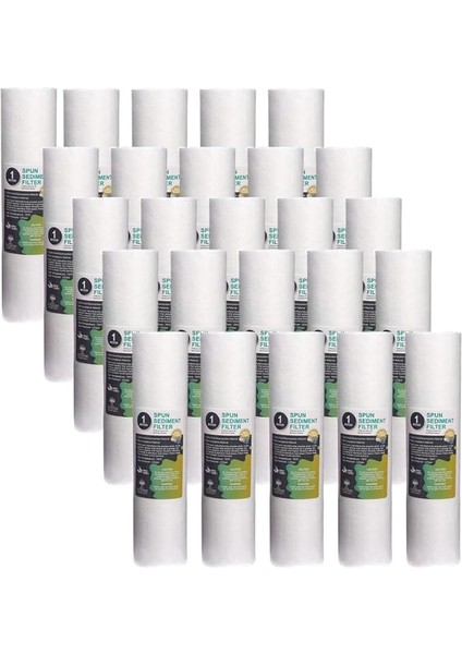 3634 Su Arıtma Pp Sediment Filtre 1 Mikron 10 Inc 25'li