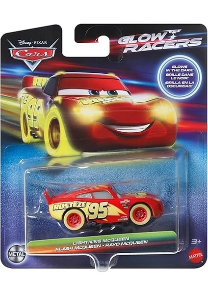 Karanlıkta Parlayan Yarışçılar Tekli Karakter Araçlar HPG76 - HPG77 Lightning Mcqueen fırsatları
