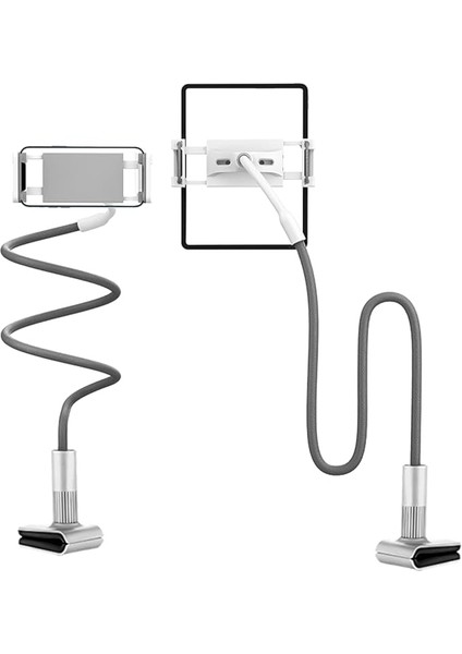 Saiji Datura 2 120 cm Akrobat Flexible Ayarlanabilir Telefon Tablet Tutucu Gri