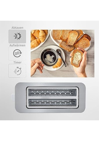 ZLN6234 Dijital Ekmek Kızartma Makinesi | 4 Dilim Kapasite | 7 Kademeli Isı Ayarı | LED Ekran | Yeniden Isıtma ve Buz Çözme Fonksiyonları | 1400W fiyatları