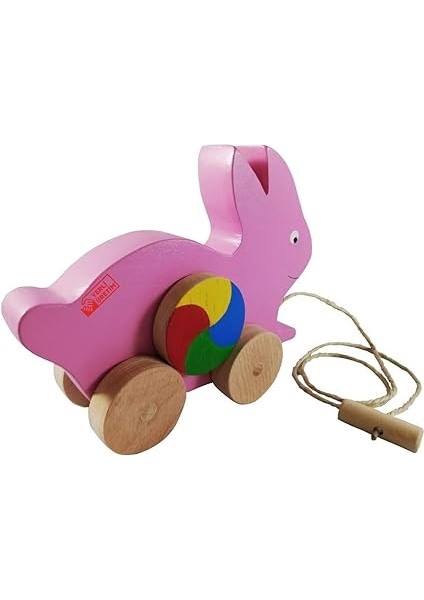 Ahşap Oyuncak Tavşan Figürlü Çekçek fiyatları