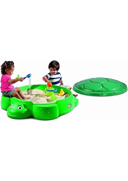 Tikes 173905E3 Kaplumbağalar Sandbox Güvenli ve Taşınabilir Yaz Oyuncak, Kürek Havuzu ve Açık Hava Saklama Kutusu - 12 Ay ve Üstü Çocuklar Için Yaratıcı Oyun Bahçe Oyuncaklarını Destekler indirimleri