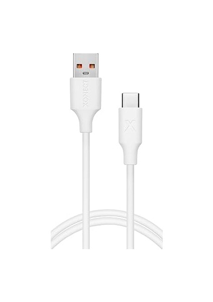 USB To Type-C ile Uyumlu iPhone ve Samsung ile Uyumlu Hızlı Şarj ve Data Kablosu 100 cm (Beyaz) fırsatları