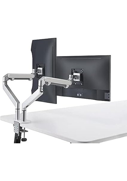 STD7080S 10"-27" Alüminyum Amortisörlü Vesa Monitör Tutucu Çift Kol modelleri