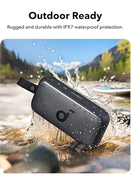 By Anker Motion 300 Bluetooth Hoparlör, 30W Stereo Ses, 13 Saat Oynatma, Ipx7 Su Geçirmez, Miraj Siyahı indirimleri